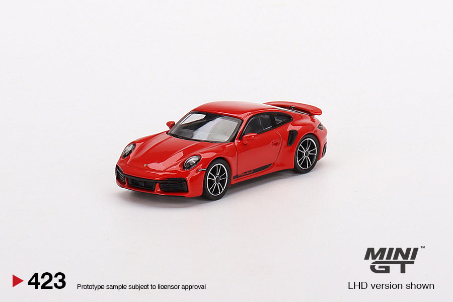 MiniGT 1:64 Porsche 911 Turbo S Guards Red MiJo Exclusive #423