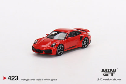 MiniGT 1:64 Porsche 911 Turbo S Guards Red MiJo Exclusive #423