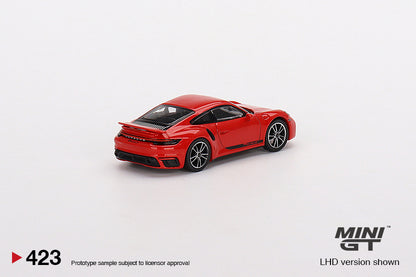 MiniGT 1:64 Porsche 911 Turbo S Guards Red MiJo Exclusive #423