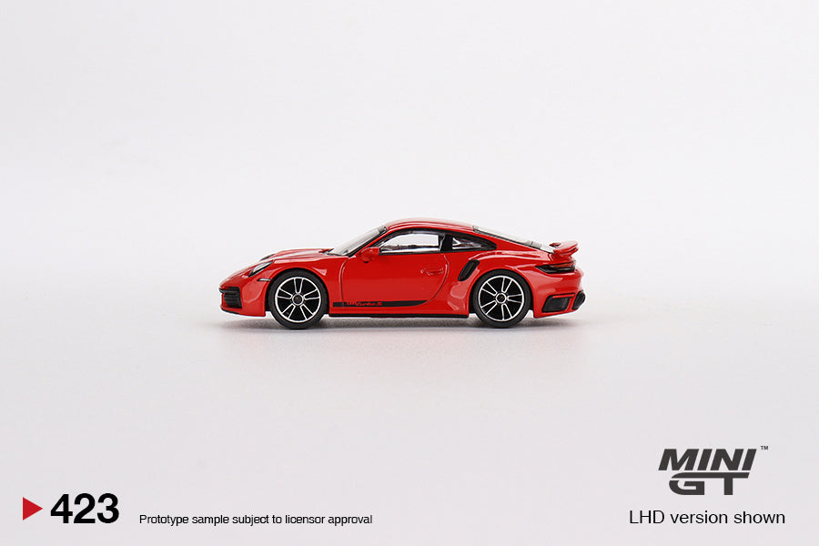 MiniGT 1:64 Porsche 911 Turbo S Guards Red MiJo Exclusive #423