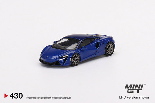 MiniGT 1:64 McLaren Artura Volcano Blue - MiJo Exclusive #430