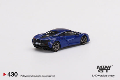 MiniGT 1:64 McLaren Artura Volcano Blue - MiJo Exclusive #430