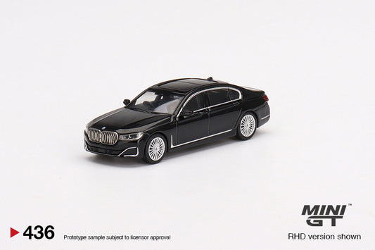 MiniGT 1:64 BMW 750Li xDrive Black Sapphire - MiJo Exclusive #436