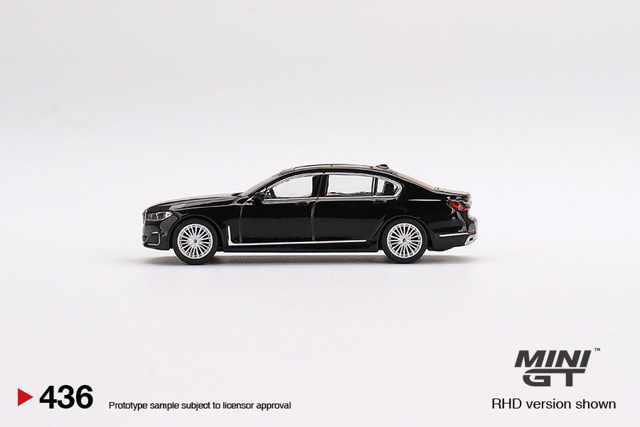 MiniGT 1:64 BMW 750Li xDrive Black Sapphire - MiJo Exclusive #436