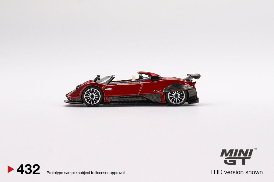 MiniGT 1:64 Pagani Zonda HP Barchetta Rosso Dubai - MiJo Exclusive #432