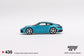 MiniGT 1:64 Porsche 911 (992) Carrera S Miami Blue - MiJo Exclusive #435