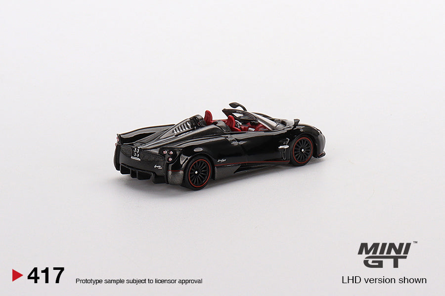 MiniGT 1:64 Pagani Huayra Roadster Black - MiJo Exclusive #417