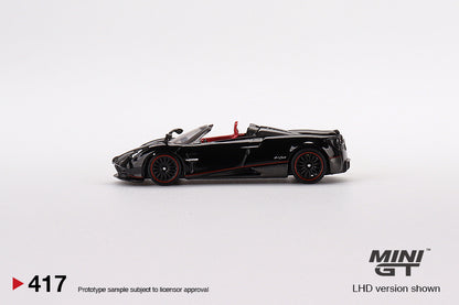 MiniGT 1:64 Pagani Huayra Roadster Black - MiJo Exclusive #417