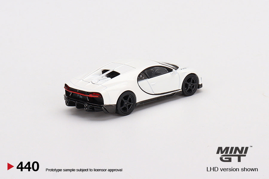 MiniGT 1:64 Bugatti Chiron Super Sport White – MiJo Exclusive #440