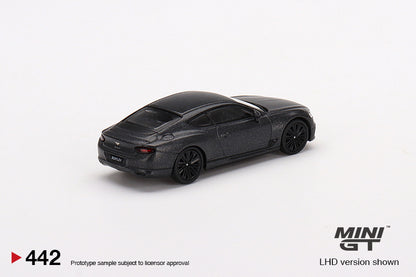 MiniGT 1:64 Bentley Continental GT Speed 2022 Anthracite Satin – MiJo Exclusive #442