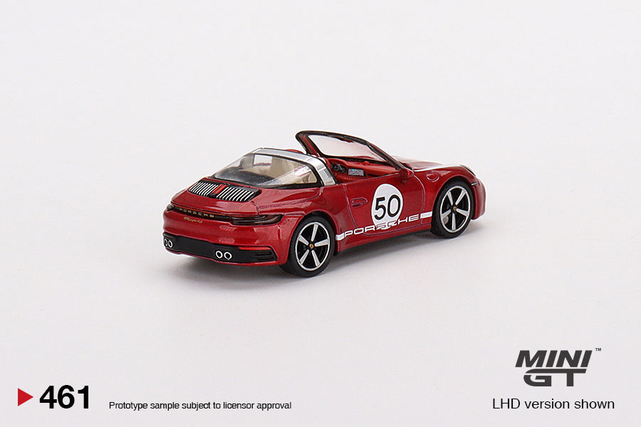 MiniGT 1:64 Porsche 911 Targa 4S Heritage Design Edition Cherry Red – MiJo Exclusive #461