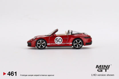 MiniGT 1:64 Porsche 911 Targa 4S Heritage Design Edition Cherry Red – MiJo Exclusive #461