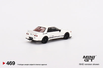 MiniGT 1:64 Top Secret Nissan GT-R VR32 White – MiJo Exclusives #469