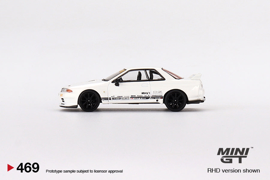 MiniGT 1:64 Top Secret Nissan GT-R VR32 White – MiJo Exclusives #469