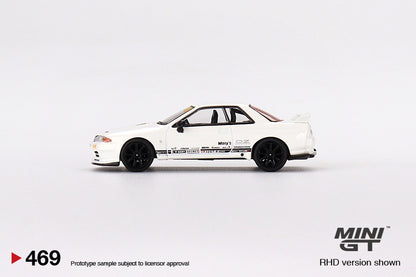 MiniGT 1:64 Top Secret Nissan GT-R VR32 White – MiJo Exclusives #469