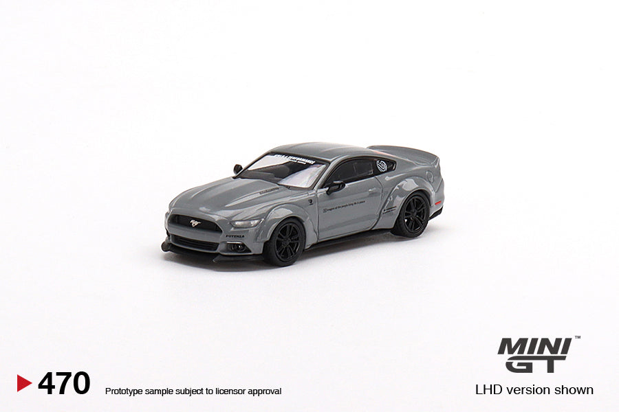MiniGT 1:64 Ford Mustang GT LB Works Grey – MiJo Exclusive #470