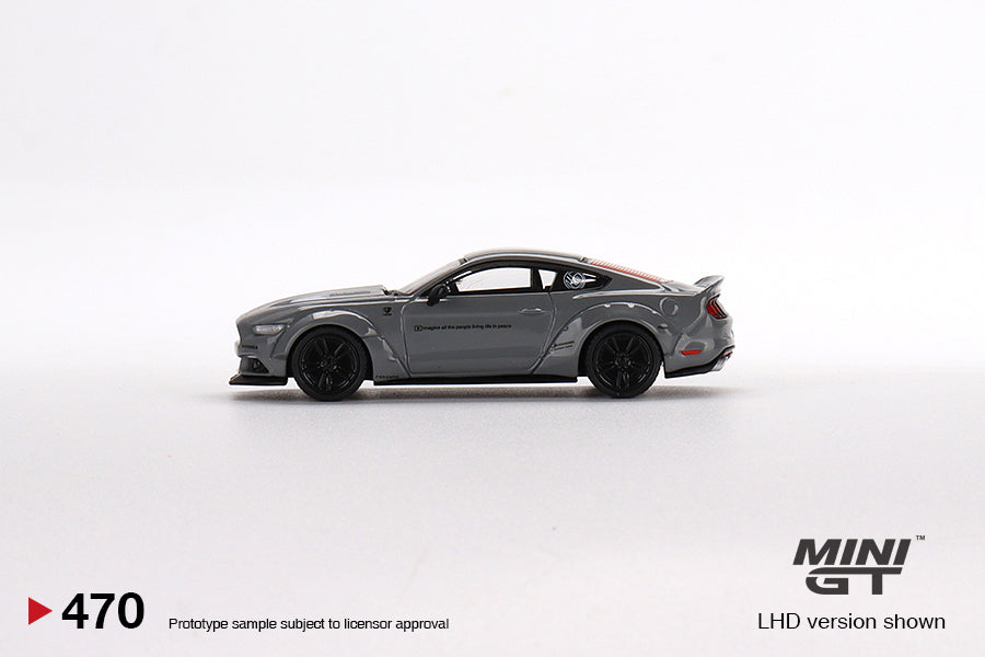MiniGT 1:64 Ford Mustang GT LB Works Grey – MiJo Exclusive #470