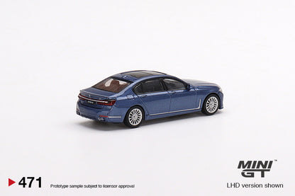 MiniGT 1:64 BMW Alpina B7 xDrive Alpina Blue Metallic – MiJo Exclusive #471