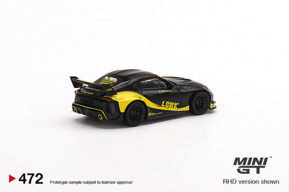 MiniGT 1:64 Toyota GR Supra LB-Works Matte Black – MiJo Exclusive #472