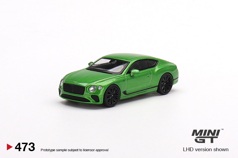 MiniGT 1:64 Bentley Continental GT Speed 2022 Apple Green – MiJo Exclusive #473