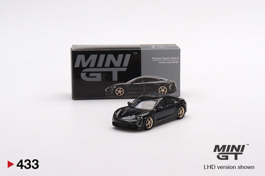 MiniGT 1:64 Porsche Taycan Turbo S Volcano Grey Metallic - MiJo Exclusive #433