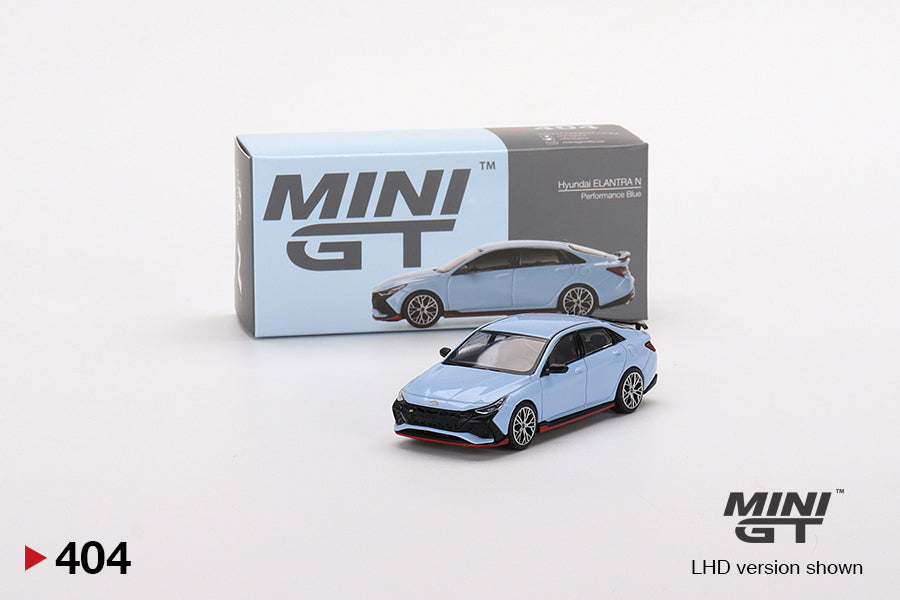 MiniGT 1:64 Hyundai Elantra N Performance Blue - MiJo Exclusive #404