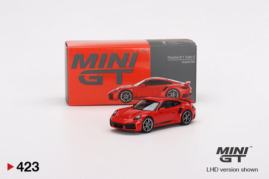 MiniGT 1:64 Porsche 911 Turbo S Guards Red MiJo Exclusive #423