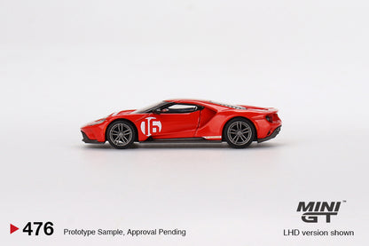 MiniGT 1:64 Ford GT Alan Mann Heritage Edition- MiJo Exclusive #476