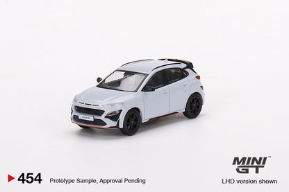 MiniGT 1:64 Hyundai KONA N Sonic Blue – MiJo Exclusive #454