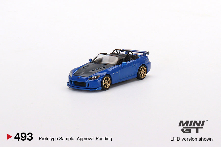 MiniGT 1:64 Honda S2000 (AP2) Mugen (Monte Carlo Blue Pearl) – MiJo Exclusive #493