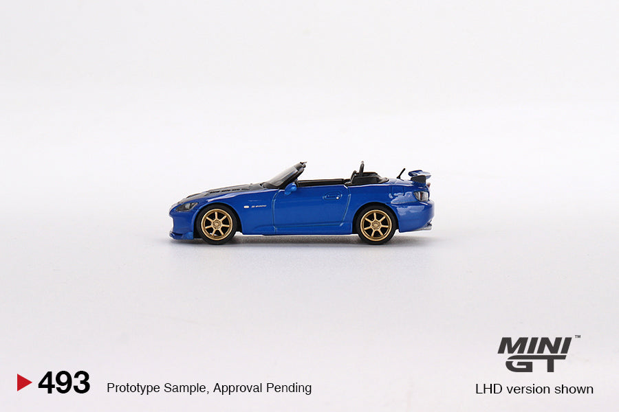 MiniGT 1:64 Honda S2000 (AP2) Mugen (Monte Carlo Blue Pearl) – MiJo Exclusive #493