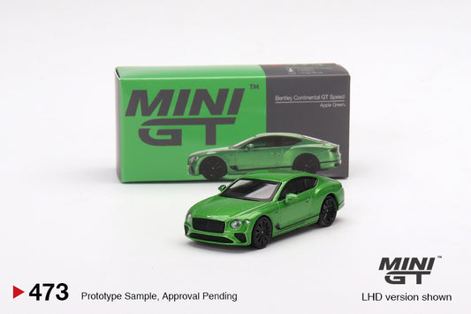 MiniGT 1:64 Bentley Continental GT Speed 2022 Apple Green – MiJo Exclusive #473