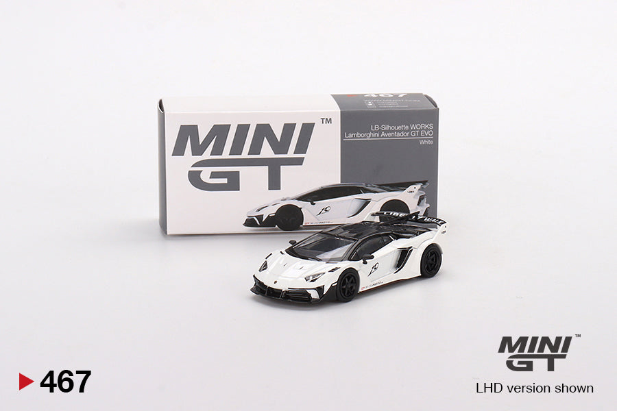 MiniGT 1:64 LB-Silhouette WORKS Lamborghini Aventador GT EVO Presentation - MiJo Exclusive #467