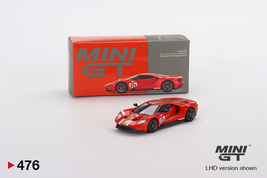 MiniGT 1:64 Ford GT Alan Mann Heritage Edition- MiJo Exclusive #476