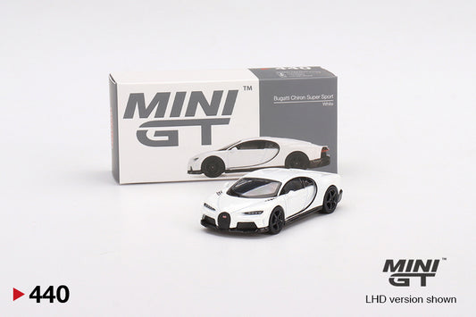 MiniGT 1:64 Bugatti Chiron Super Sport White – MiJo Exclusive #440