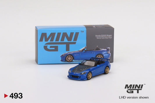 MiniGT 1:64 Honda S2000 (AP2) Mugen (Monte Carlo Blue Pearl) – MiJo Exclusive #493