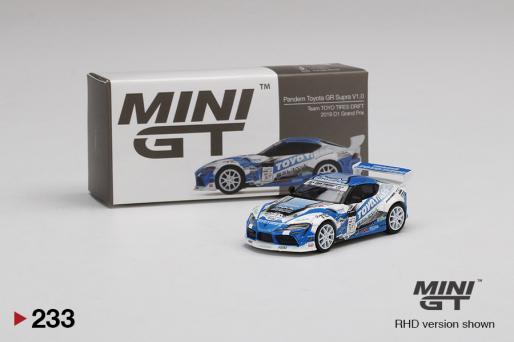 MiniGT 1:64 Pandem Toyota GR Supra V1.0 Team Toyo Tires Drift 2019 D1 Grand Prix #233