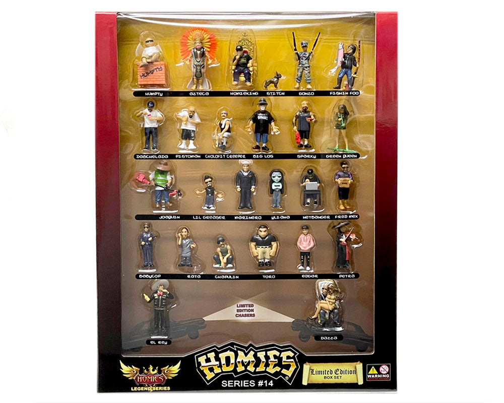 Homies Figures 1.75″ Series 14 Limited Edition Box With 2 CHASE Figures