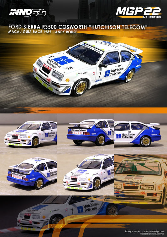 Inno64 1:64 Ford Sierra RS500 Cosworth "Hutchison Telecom" Macau Guia Race 1989 - Andy Rouse