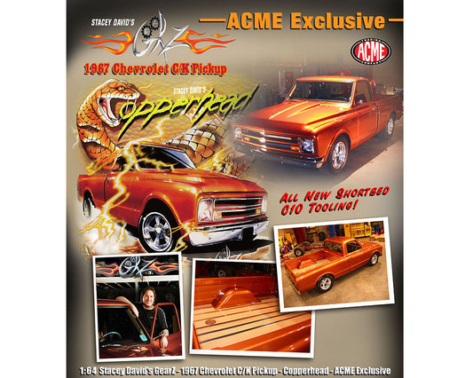 Greenlight 1:64 1967 Chevrolet C/K Pickup Limited Edition – ACME Exclusive – Stacey David’s GearZ