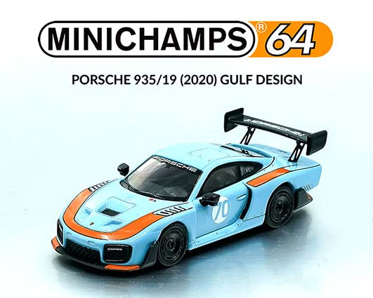 MiniChamps X Tarmac Works 1:64 2020 Porsche 935/19 Gulf Design