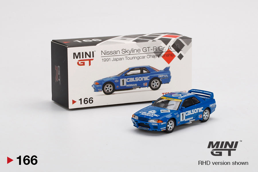 MiniGT Nissan Skyline GT-R (R32) Gr. A #1 Calsonic 1991 MiJo Exclusive #166