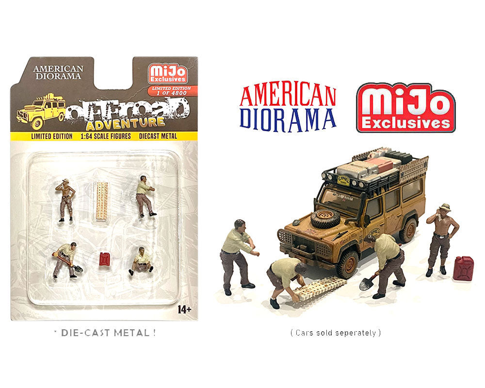 American Diorama 1:64 Off-Road Adventure Figure Set – MiJo Exclusive