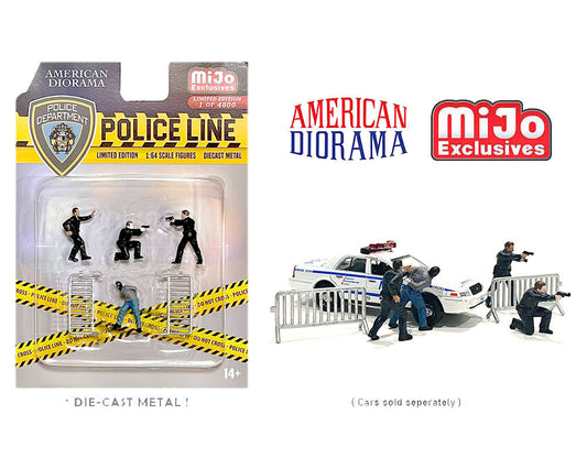 American Diorama 1:64 Police Line Figure Set – MiJo Exclusive