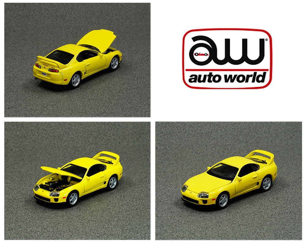 Auto World 1:64 1996 Toyota Supra (Yellow) – Asia Special Limited Edition