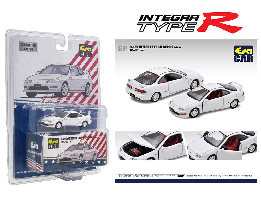 Era Car 1:64 Honda Integra Type-R DC2 USDM – White – Myguycollectibles