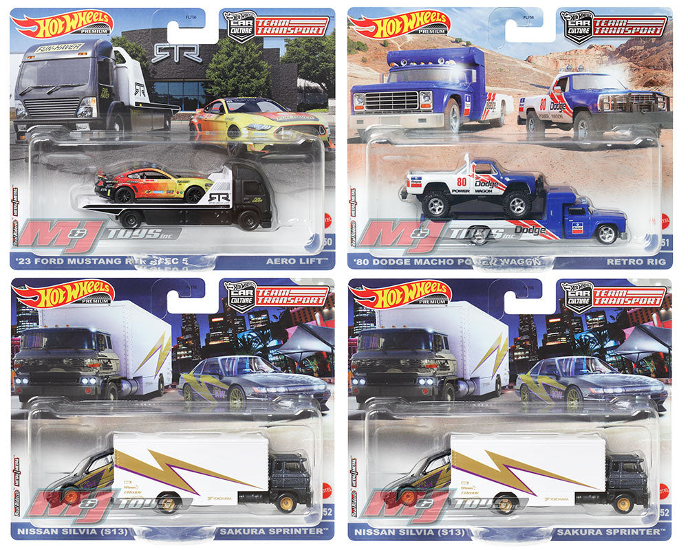 Hot Wheels 1:64 Premium Team Transport 2023 T Case Assortment *Sealed Case*