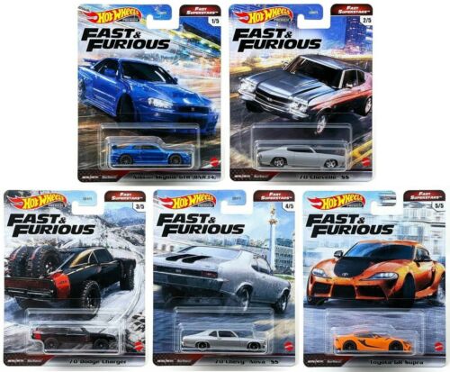 Hot Wheels 2021 Premium Fast & Furious Fast Superstars Set Of 5