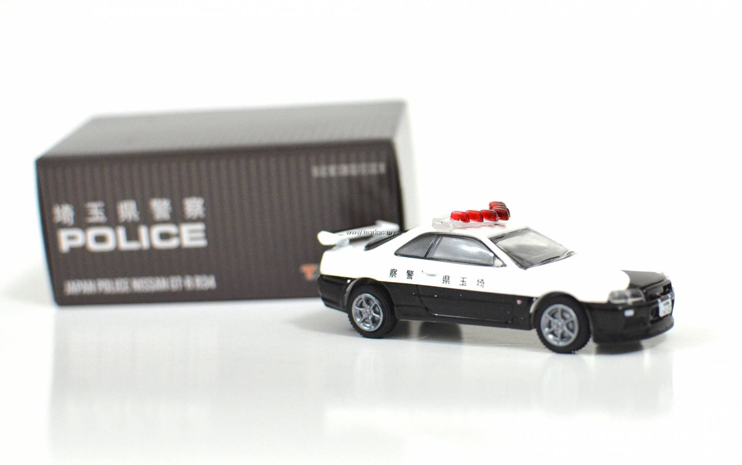 Greenlight X Tarmac Works Japan Police Nissan GT-R R34