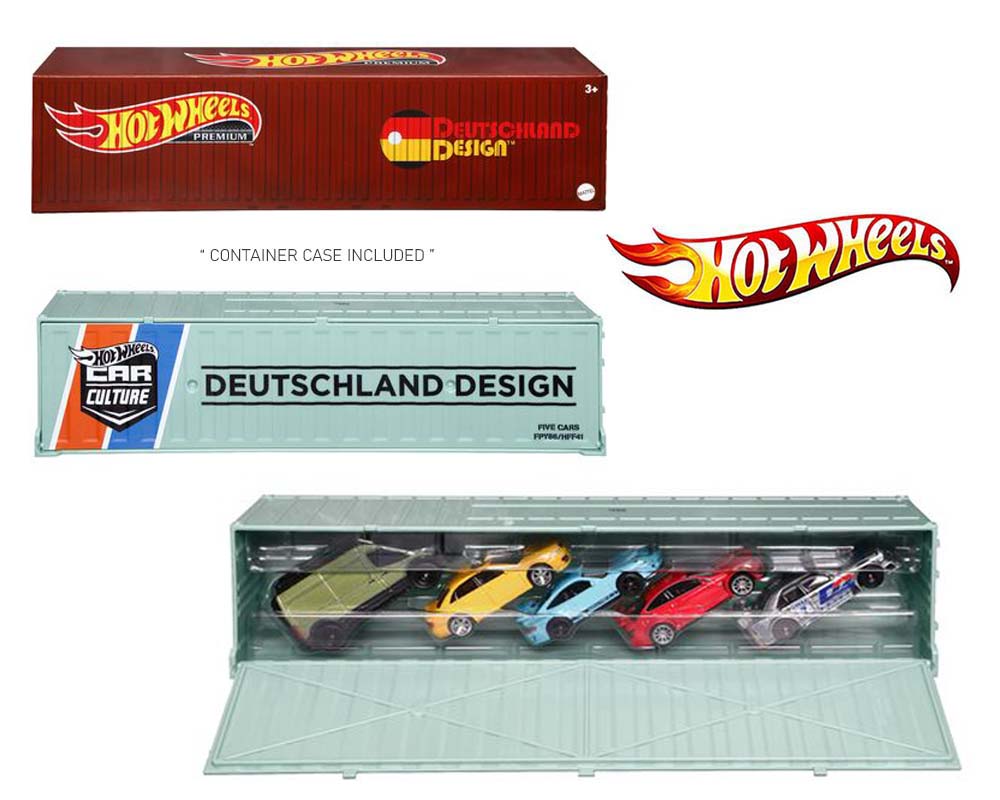 Hot Wheels Premium Car Culture Deutschland Design Container Bundle 5 Car Set (2022)